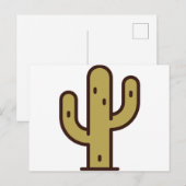 cactus briefkaart (Voorkant / Achterkant)