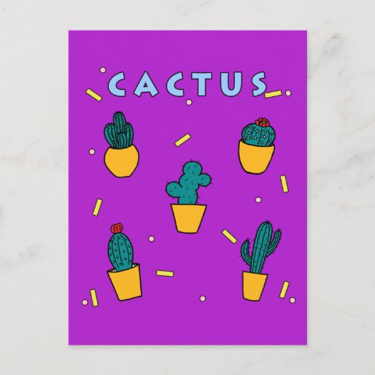 Cactus Briefkaart (Voorkant)