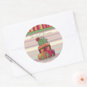 Cactus Bruiloft "Bruidsmeisjesfeest" Sticker (Envelop)