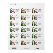 Cactus Bruiloft Retouradres Label Mexicaanse Fiest (Full Sheet)