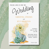 Cactus bruiloft uitnodiging