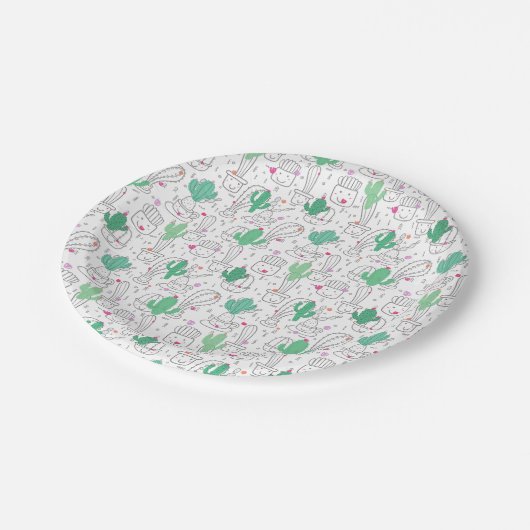 Cactus Buddies Papieren Bordje (Gekanteld)