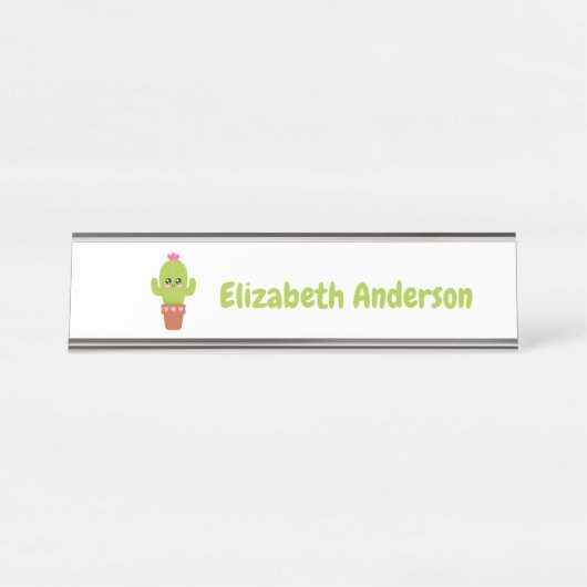 Cactus Bureau Naambordje (Voorkant)