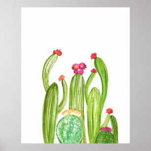 Cactus Cacti Arizona Desert Art Succulent Poster