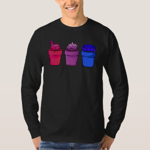 Cactus Cacti Biseksueel Vlag Biseksualiteit Trots T-shirt