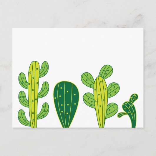 Cactus Cacti Briefkaart (Voorkant)