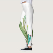 Cactus Cacti Green Waterverf Natuur Botanisch Leggings (Links)