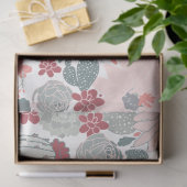 Cactus Cacti roze Munt Succulents Tissuepapier (Geschenk)