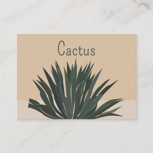 Cactus Cacti Succulent Visitekaartje (Voorkant)
