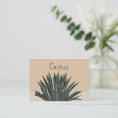 Cactus Cacti Succulent Visitekaartje (Staand voorkant)