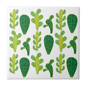 Cactus Cacti Succulenten Patroon  Tegeltje