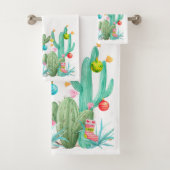Cactus Cacti Woestijn Kerstbad Handdoeken (Insitu)