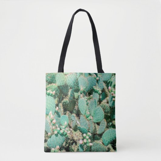 Cactus, cactus, pearcactus, cactus-wervelkolom tote bag (Voorkant)