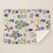 Cactus Cactussen Sappige kamerplant Sherpa Deken (Voorkant (horizontaal))