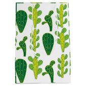 Cactus Cactussen Succulenten Patroon Medium Cadeauzakje (Achterkant)