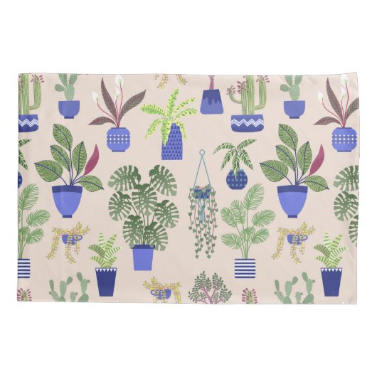 Cactus Cactussen vetplanten Roze Kussensloop (Achterkant-Links)