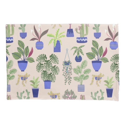 Cactus Cactussen vetplanten Roze Kussensloop (Voorkant-Links)