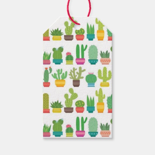 Cactus cadeaukaartjes cadeaulabel (Voorkant)