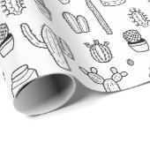 Cactus cadeaupakpapier cadeaupapier (Rol Hoek)
