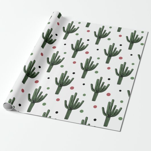 Cactus Cadeaupapier (Uitgerold)