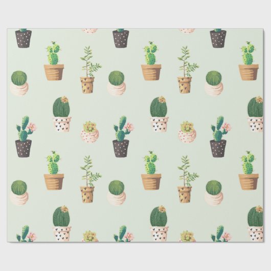Cactus Cadeaupapier (Vlak)