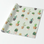 Cactus Cadeaupapier (Uitgerold)