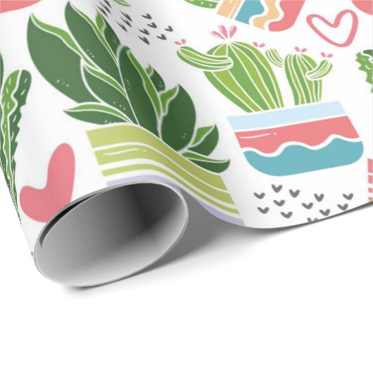 Cactus Cadeaupapier (Rol Hoek)