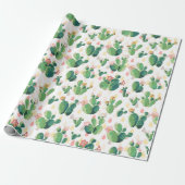 Cactus Cadeaupapier (Uitgerold)