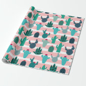 Cactus Cadeaupapier (Uitgerold)