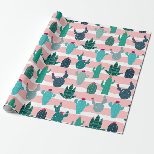 Cactus Cadeaupapier (Uitgerold)