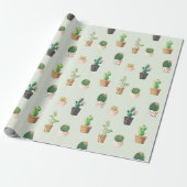 Cactus Cadeaupapier (Uitgerold)