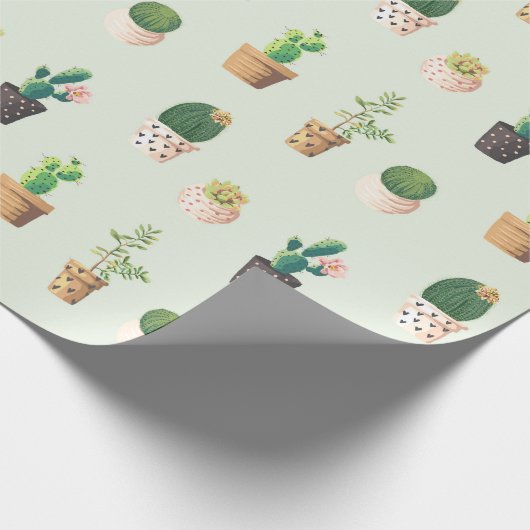Cactus Cadeaupapier (Hoek)