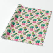 Cactus Cadeaupapier (Uitgerold)