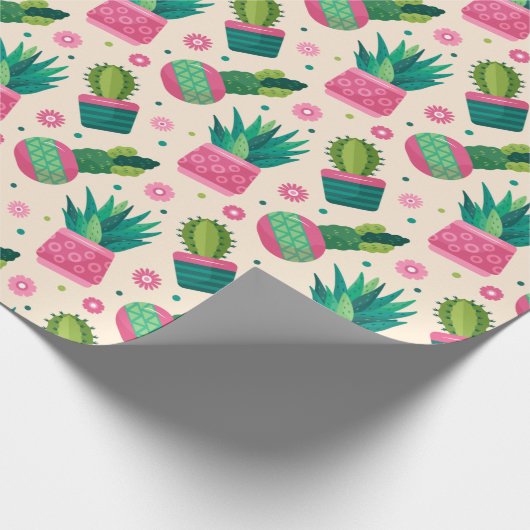 Cactus Cadeaupapier (Hoek)