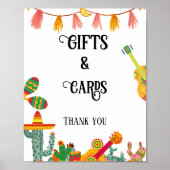 Cactus Cadeaus en Kaarten Vrijgezellenfeest Tafelt Poster (Voorkant)