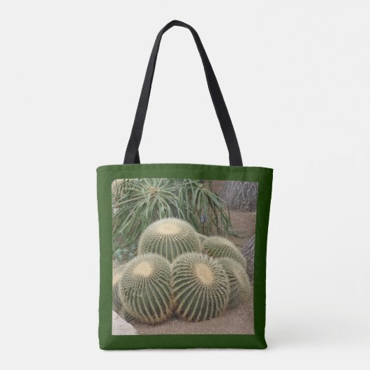 Cactus Canvas tas (Achterkant)