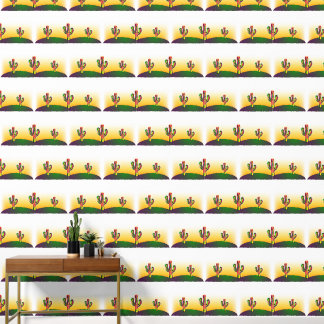 Cactus Cartoon Behang