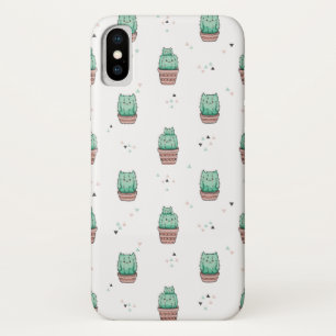 Cactus Cat iPhone X hoesje