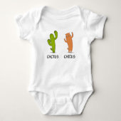Cactus Catcus, Funny Cat Gift, Cactus & Cat Lover Romper (Voorkant)