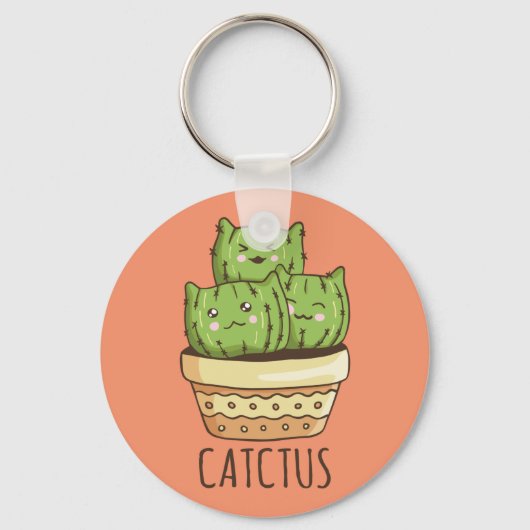 Cactus Cats Sleutelhanger (Voorkant)