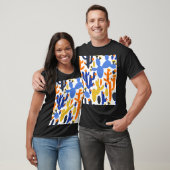 Cactus Charm: geometrische achtergrond T-shirt (Unisex)