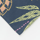 Cactus Charm: Kleurrijke  bloemen Fleece Deken (Hoek)