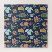Cactus Charm: Kleurrijke  bloemen Legpuzzel (Horizontaal)