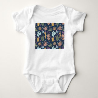 Cactus Charm: Kleurrijke bloemen Romper
