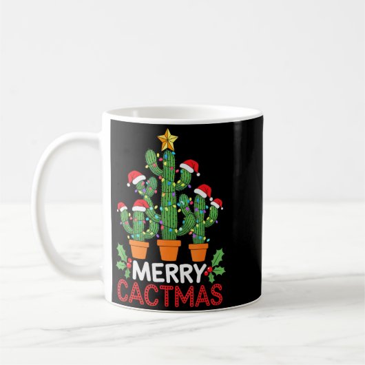 Cactus Christmas Tree Funny Merry Cactmas Cactus M Koffiemok (Links)
