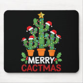 Cactus Christmas Tree Funny Merry Cactmas Cactus M Muismat (Voorkant)