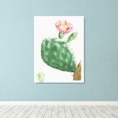 Cactus Cochenillifer, Antieke Illustratie, 1799 Canvas Afdruk (Insitu (Houten vloer))