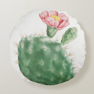 Cactus Cochenillifer, Antieke Illustratie, 1799 Rond Kussen