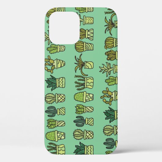 Cactus Collectie: Hand getrokken Doodle Set. Case-Mate iPhone Case (Achterkant)