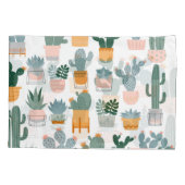 Cactus Collectie in potten Design Kussensloop (Achterkant)